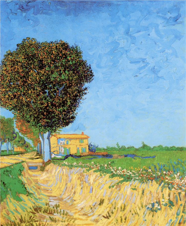 Lane Near Arles Vincent Willem Van Gogh Oil Painting